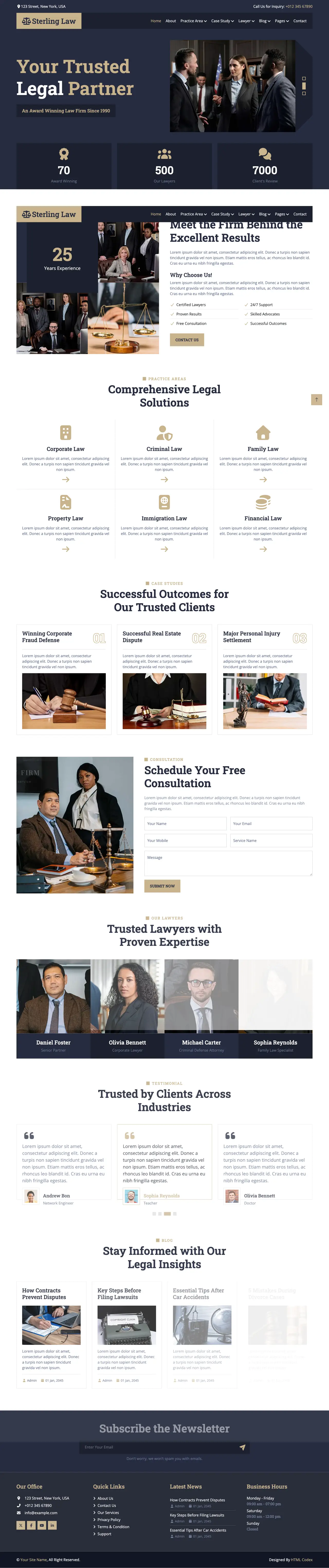 Sterling & Co. Law — Law Firm website design